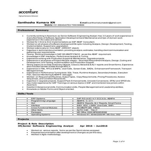 Santhosha Kumara KN_SAP_ABAP_resume -ext