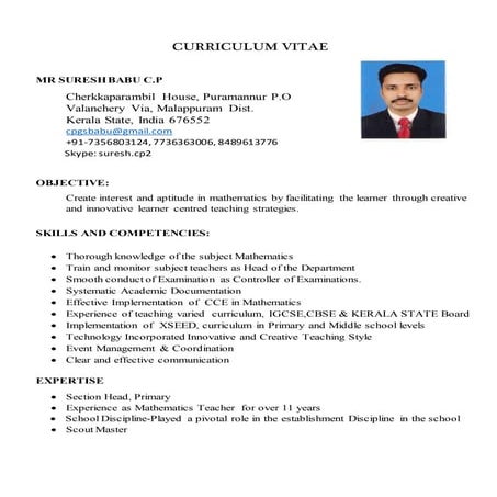 CURRICULUM VITAE 2016 new  november 1