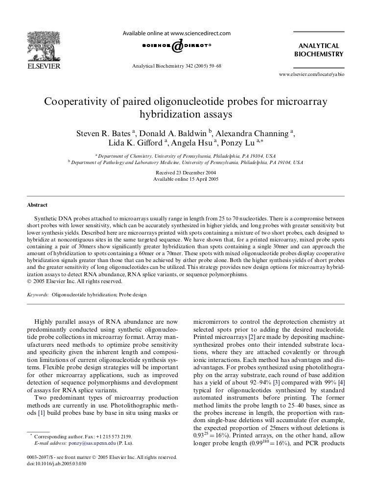 Dna Microarrays - Research Paper - Top