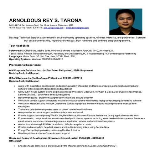 CV_Arnoldous Tarona
