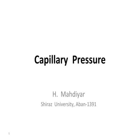 Capillary  Pressure