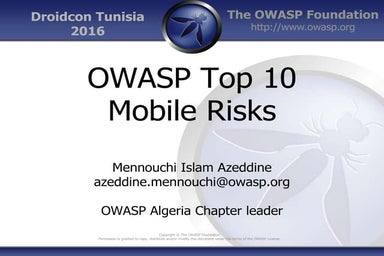 OWASP Mobile TOP 10 2014