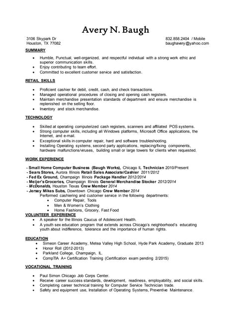 Avery Baugh_ Resume