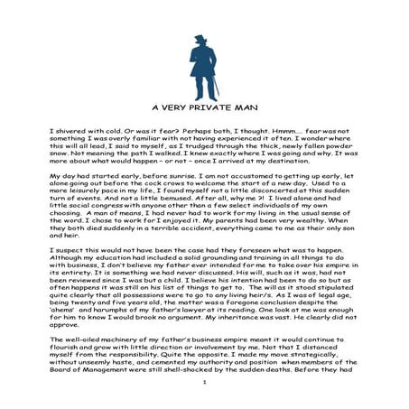 A Very Private Man | PDF