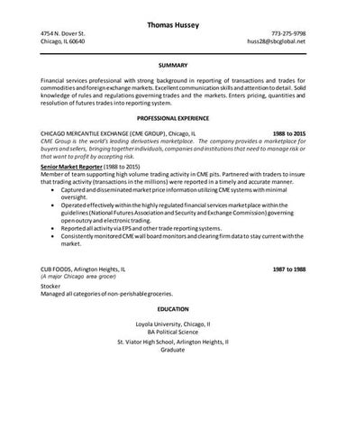 Hussey Resume