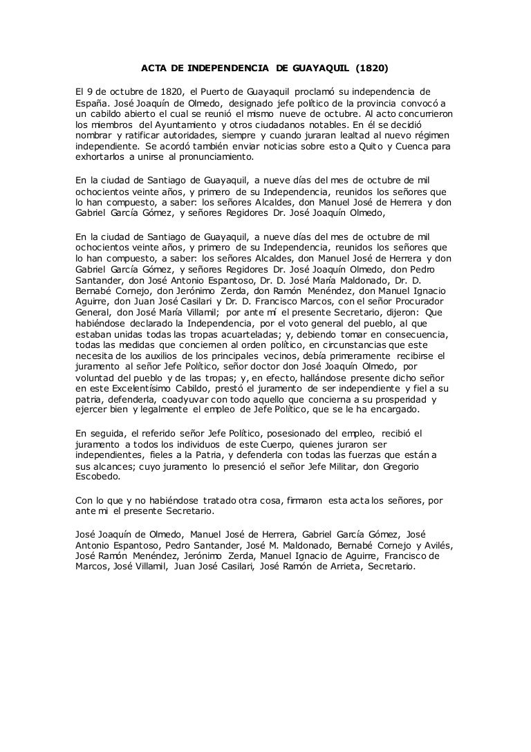 9 De Octubre Independencia De Guayaquil