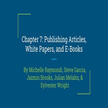 Chapter 7 presentation