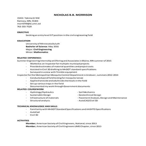 Resume | RTF
