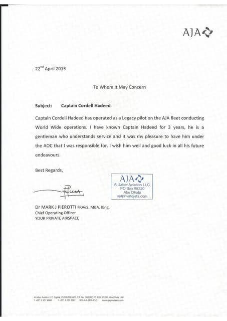letter of recommendation southwest pilot recommendation letter sample
