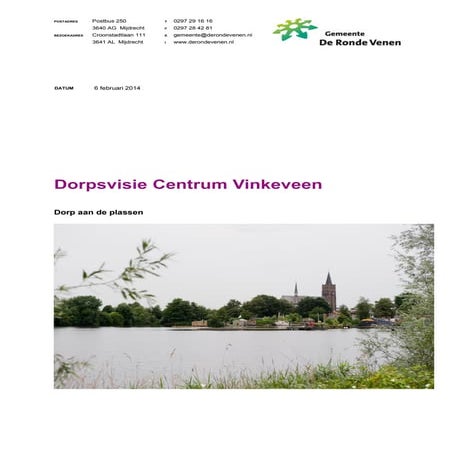 Dorpsvisie Centrum Vinkeveen