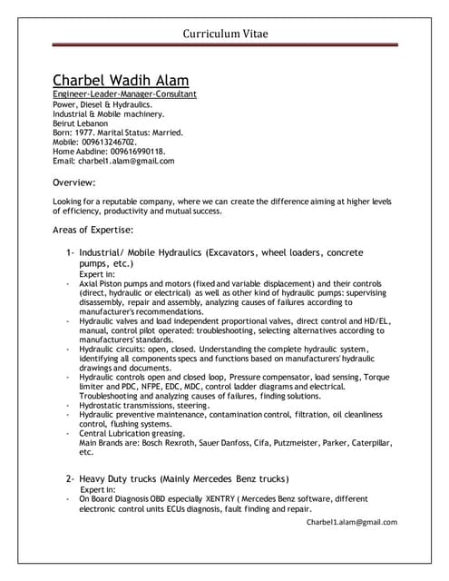 CV Charbel Alam