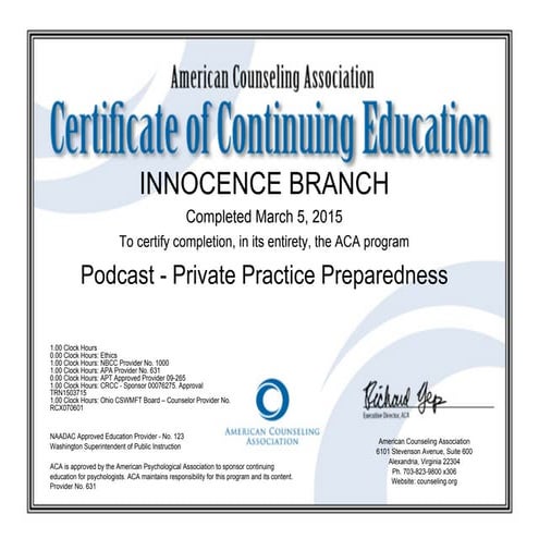 Podcast_Private Practice Preparedness