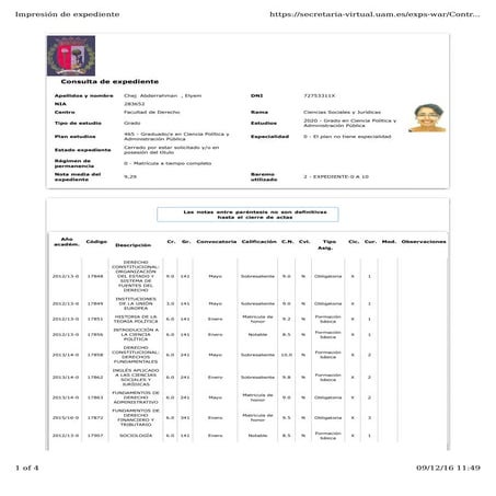 Matric Marksheet | PDF