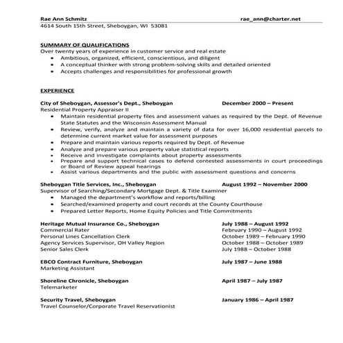 Rae Ann Schmitz Resume 2015 | DOC