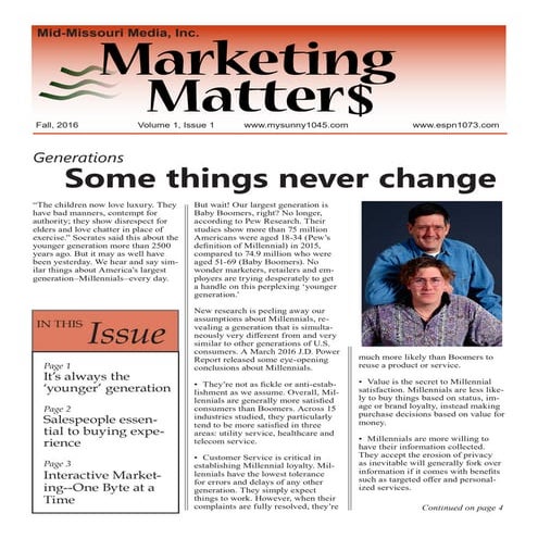 Newsletter Fall 2016