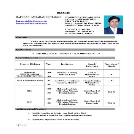 BABU CV | DOC
