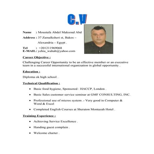 Name.doc cv | PDF