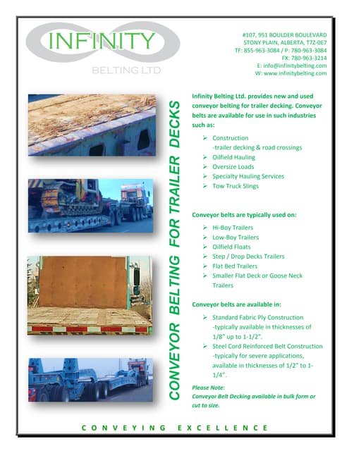 seconds - used conveyor belting 2016 | PDF