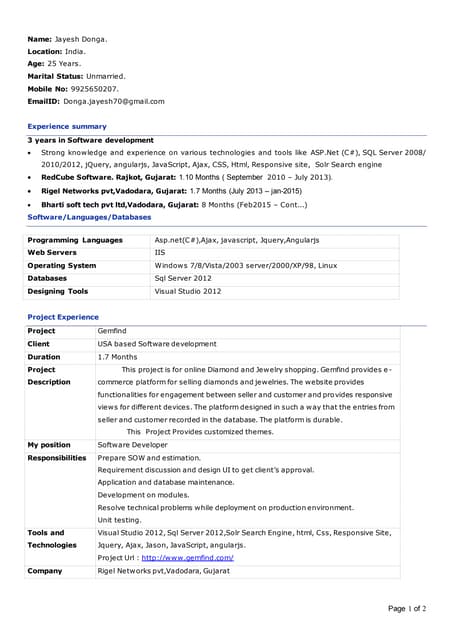 Resume