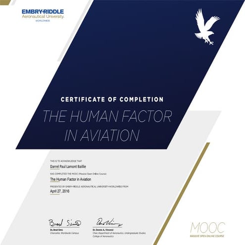 MOOC Human Factor in Aviation