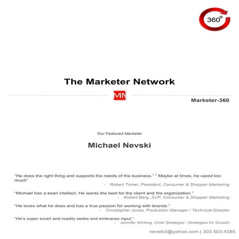 Marketer 360 Michael Nevski 2016 LI