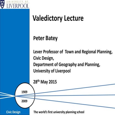 Valedictory Lecture