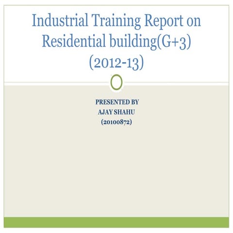 Industrial Training Report-(2012-13)