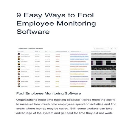 9 Easy Ways to Fool Employee Monitoring Software.pdf