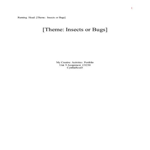 Creative Childrens Activities 1