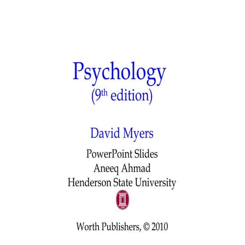 Myers 9e ch2 - Biology of Mind