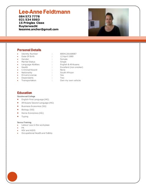 CV Tshifhiwa Razwimisani | PDF