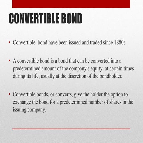 CONVERTIBLE   BOND