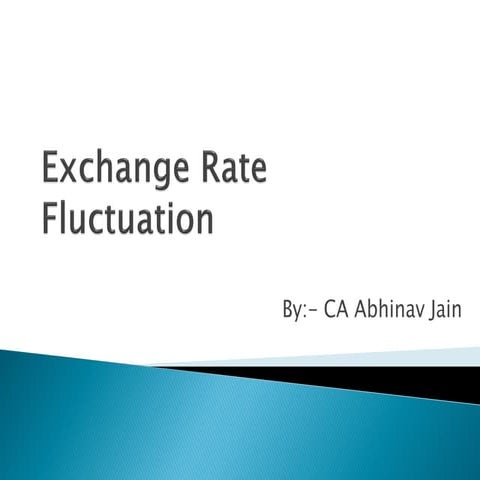 Exchange Rate Fluctuation
