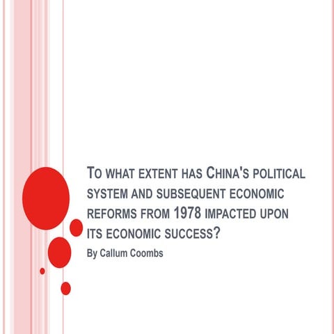 Economic growth china | PPT