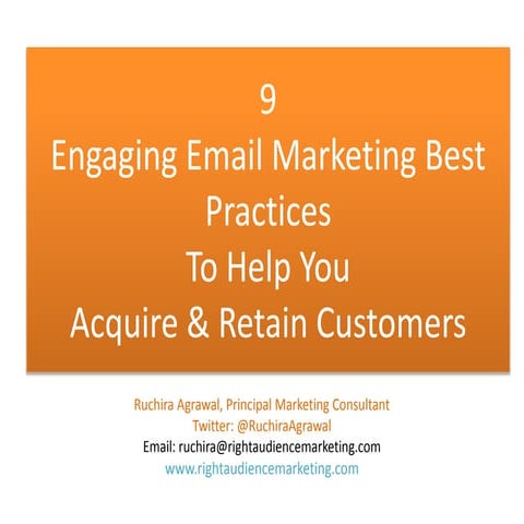 9 engaging email marketing best practices for customer acquisition and retention