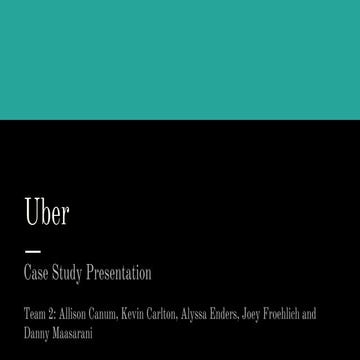 Uber Case Presentation