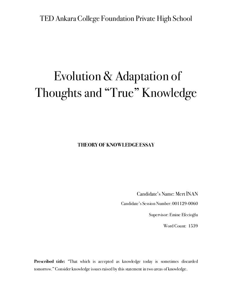 Tok essay help 2015