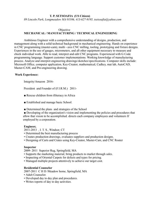 Cole Resume CM Updated | PDF