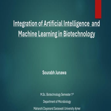 Integration of AI and ML in Biotechnology