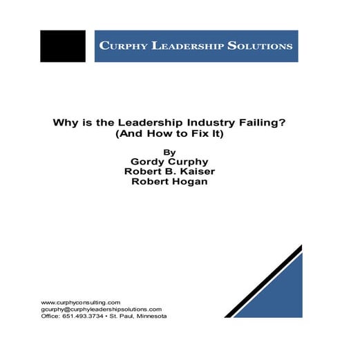 Building High Performing Teams, Leadership, Gordon Curphy, PhD | PDF