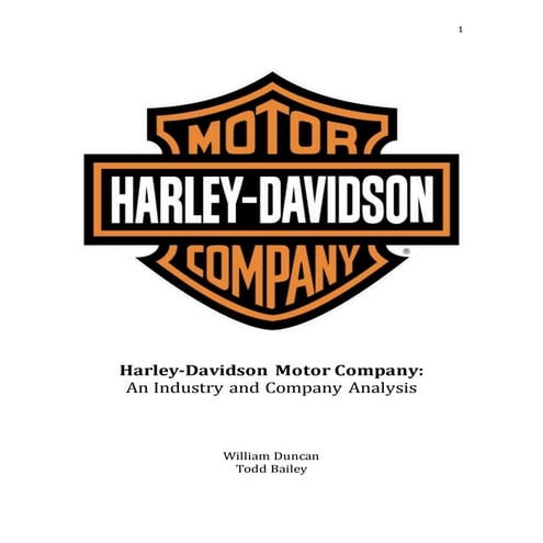Harley-Davidson Case Analysis