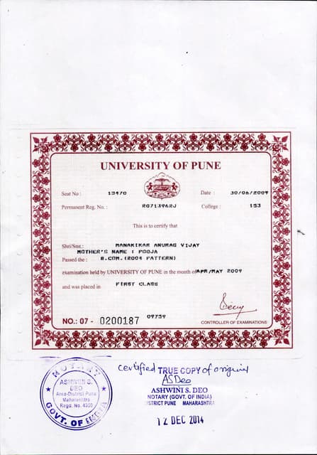 BCOM Degree