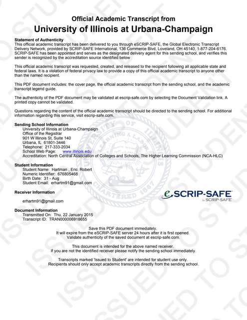 CTU Transcript | PDF