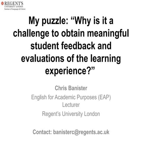 Belfast IFLS June 2016 Ppt Chris Banister