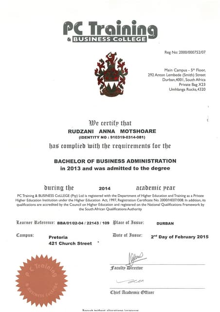 Bsc dissertation