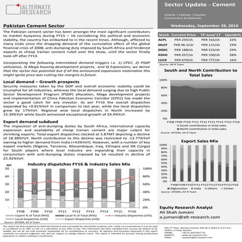 industrial analysis of Pakistan cement industry | DOCX