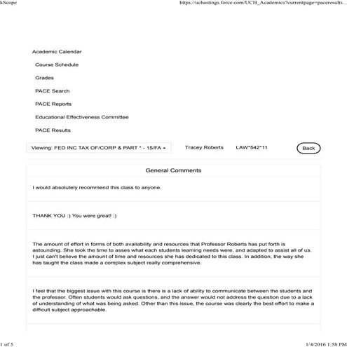 Roberts Tracey_FedIncTaxCorpPartnrshp_FA15