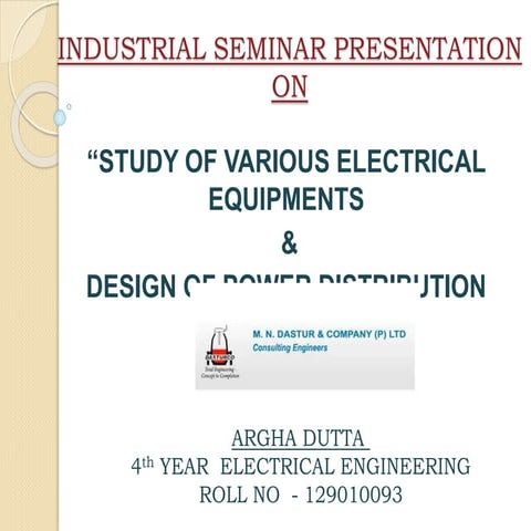 INDUSTRIAL SEMINAR PRESENTATION