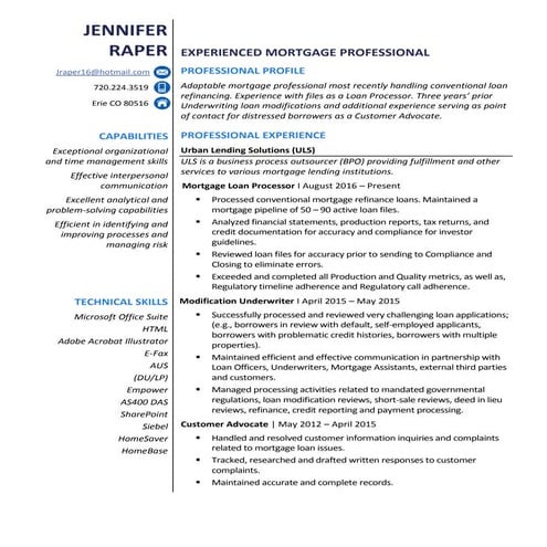 Resume_Jennifer Raper_2017