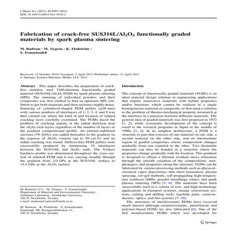 overview of functionally graded materials | PDF